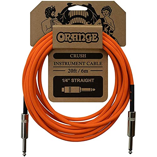 Orange Crush 20' Instrument Cable with Straight to Straight Connector, Orange