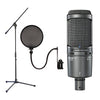 Audio Technica AT2020USB+ Plus Condenser Microphone with Boom Stand and Pop Filter