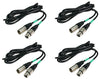 Chauvet DMX 3-Pin Cable (25' Male/Female) (4 Pack)