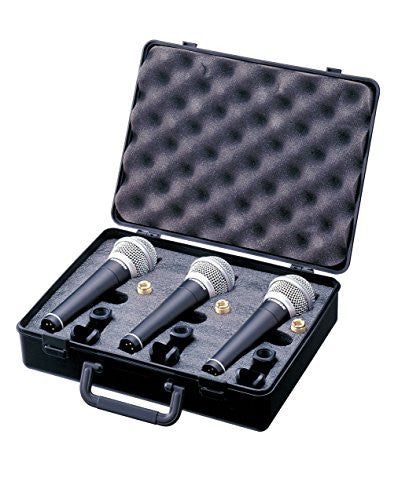 Samson R21 Dynamic Vocal Microphone - 3-Pack with Case (Refurb)
