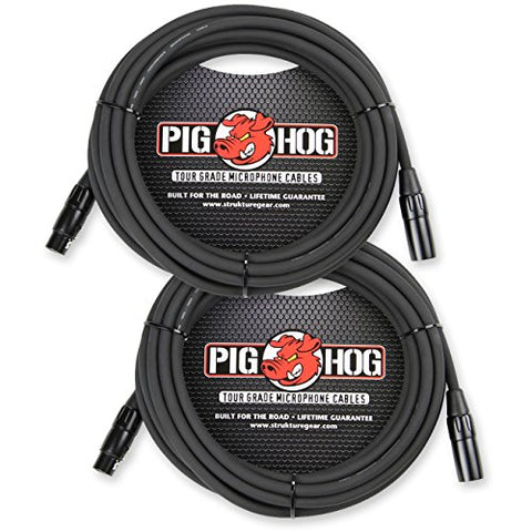 Pig Hog PHM20 20' XLR Cable 2 pack