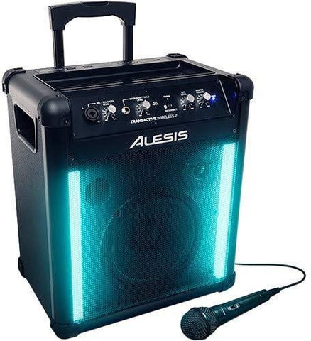 Alesis TransActive Wireless 2 Portable Rechargeable Bluetooth Speaker with Lights