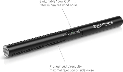 Sennheiser Professional MKE 600 Shotgun Microphone with XLR-3 to 3.5mm Connector for Video Camera/Camcorder