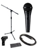 Shure PGA58 Microphone Bundle with MIC Boom Stand and 1/4