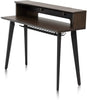 Gator Frameworks Elite Series 61-Note Keyboard Desk with Flip-Top Design and Rear Cable Passthrough; Dark Walnut Finish (GFW-ELITEKEYTBL61-BRN)