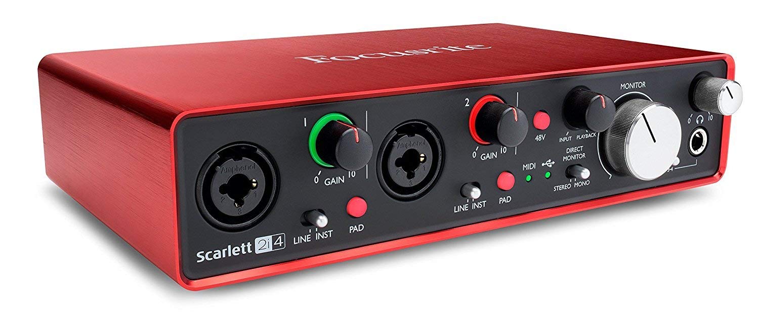 Focusrite Scarlett 2i4 (2ND GEN) 2 In/4 Out USB Recording Audio Interf