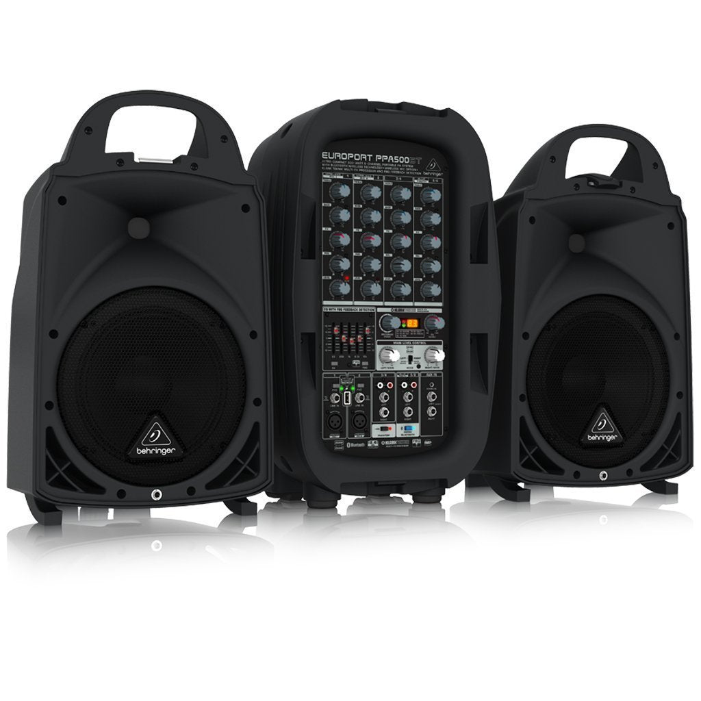 BEHRINGER PAセット　ブラックフライデーセール Behringer EUROPORT PPA500BT 500W 6-Channel Portable PA System with Blu