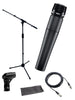 Shure SM57-LC Microphone Bundle with MIC Boom Stand and XLR Cable