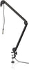 Gator Frameworks Deluxe Desk-Mounted Broadcast Microphone Boom Stand For Podcasts &amp; Recording; Integrated XLR Cable (GFWBCBM3000)