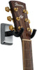Gator Cases GFW-GTR-HNGRSCH Frameworks Wall Mounted Guitar Hanger with Satin Chrome Mounting Plate