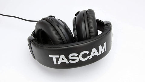 Tascam TH-02 Closed Back Studio Headphones, Black