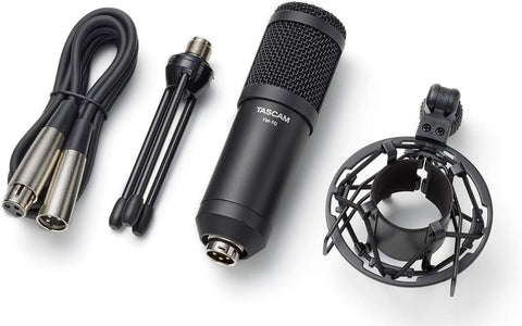 Tascam Dynamic Microphone for Professional Podcasting and Live Streaming (TM-70)