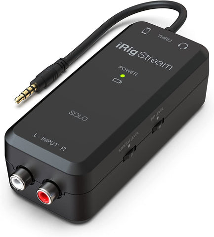 IK Multimedia iRig Stream Solo Streaming audio interface, Affordable streaming audio interface for iPhone, iPad, Android