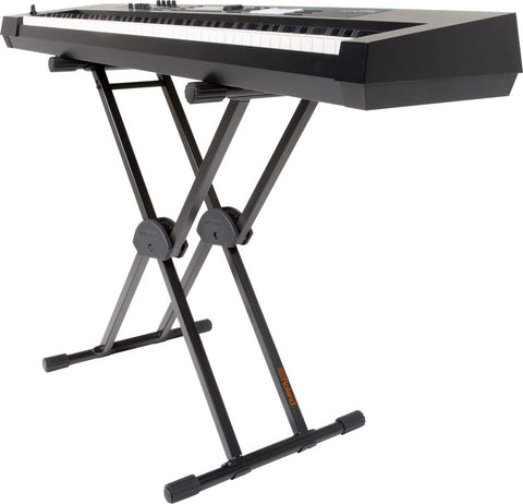 Roland KS-20X Spring Loaded Electronic Keyboard Stand, Double Brace , Black