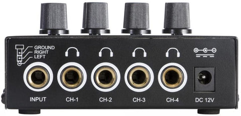 On-Stage HA4000 4-Channel Pro Headphone Amplifier