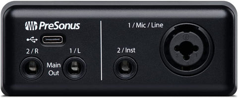 PreSonus AudioBox GO USB-C Audio Interface for music production with Studio One DAW Recording Software, Music Tutorials, Sound Samples and Virtual Instruments