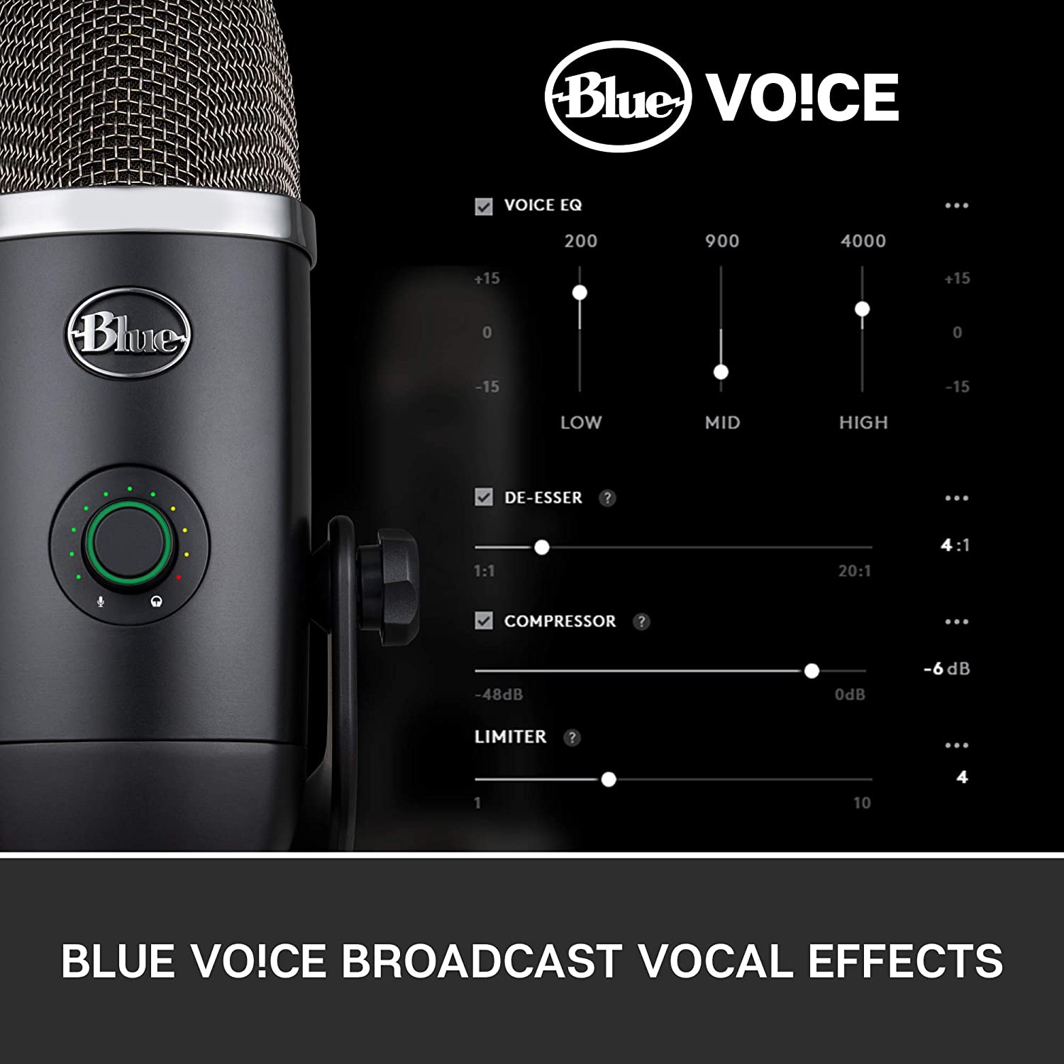 Blue Yeti X Plus Pack Professional USB Microphone + Software Bundle