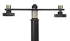 Gator Frameworks 1-to-2 Mic Mount Bar with Standard 5/8-Inch Thread Suitable for Most Microphone Stands Boom Arms (GFWMIC1TO2)