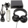 Tascam Trackpack USB 2x2 Recording Studio Bundle with Mic+Headphones+XLR+DAW Software