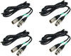 Chauvet DMX 3-Pin Cable (25' Male/Female) (4 Pack)