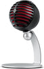 Shure MOTIV Vocal Condenser Microphone, Black with Red Foam (MV5-B-DIG)