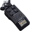 Zoom H6 All Black 6-Track Portable Recorder Stereo Microphones 4 XLR/TRS Inputs