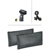 Audio Technica AT2041SP Studio Pack w/Mount , Clamp Sonar LE, 2 20' Mic Cables, 2 Boom Stands
