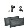 Audio Technica AT2041SP Studio Pack w/Mount , Clamp Sonar LE, 2 20' Mic Cables, 2 Boom Stands