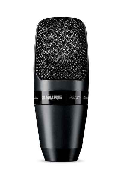 Shure PGA27-LC Large-Diaphragm Side-Address Cardioid Condenser Microphone with Shock-Mount and Carrying Case, No Cable