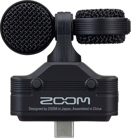 Zoom Am7 Stereo Microphone for Android, Mid-Side Stereo, Rotatable Capsule for Alignment with Camera, for Recording Audio for Music, Videos, Interviews, and More