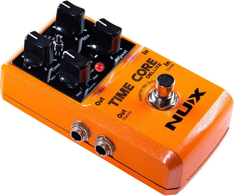NUX Time Core Deluxe Delay Guitar Effect Pedal 7 Delay types with Looper Tone lock Upgrade mode