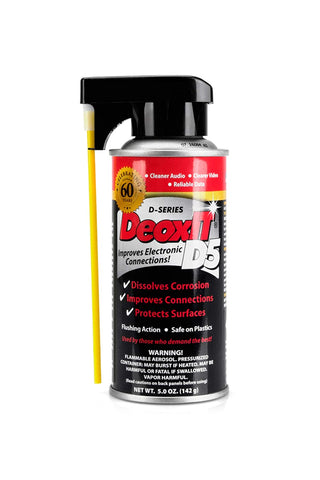 CAIG DeOxit Cleaning Solution Spray, 5% spray 5oz