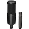 Audio Technica AT2041SP Studio Pack w/Mount , Clamp Sonar LE, 2 20' Mic Cables, 2 Boom Stands