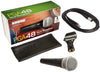 Shure PGA48 Microphone Bundle with MIC Boom Stand and 1/4