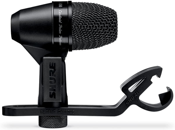 Shure PGA56-XLR Cardioid Swivel-Mount Dynamic Snare/Tom Microphone with AP56DM Drum Mount and 15' XLR-XLR Cable