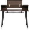 Gator Frameworks Elite Series 61-Note Keyboard Desk with Flip-Top Design and Rear Cable Passthrough; Dark Walnut Finish (GFW-ELITEKEYTBL61-BRN)
