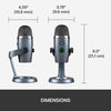 Blue Yeti Nano Professional Condenser USB Microphone with Multiple Pickup Patterns &amp; No-Latency Monitoring for Recording and Streaming on PC &amp; Mac - Shadow Grey