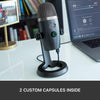 Blue Yeti Nano Professional Condenser USB Microphone with Multiple Pickup Patterns &amp; No-Latency Monitoring for Recording and Streaming on PC &amp; Mac - Shadow Grey