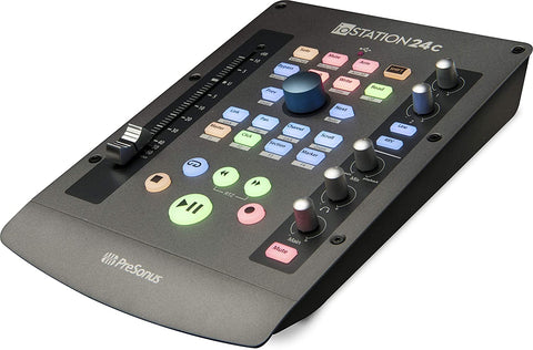 PreSonus ioStation 24c 2x2 USB-C Audio Interface &amp; Controller, 2 Mic Pres-2 Line Outs-with Fader