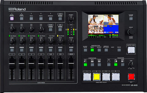 Roland All-in-One VR-4HD 4 Channel AV Mixer with USB Stream/Record