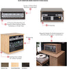 Gator Frameworks Elite Furniture Series 2U Wood Desktop Studio Rack in Driftwood Grey Finish (GFW-ELITERK-2U-GRY)