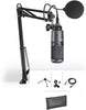 Audio-Technica AT2020USB+ Microphone Podcast USB Recording bundle with Gooseneck Pop Filter, Boom Arm and USB Cable