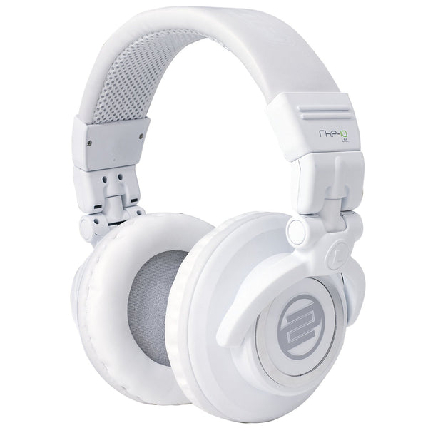 Reloop RHP-10 LTD Professional DJ Headphones with Rotating Ear Cups, Closed, White (RHP-10-LTD) (Refurb)