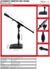Gator GFW-MIC-0821 Frameworks Kick Drum Bass Guitar Amp Mic Stand+weighted base