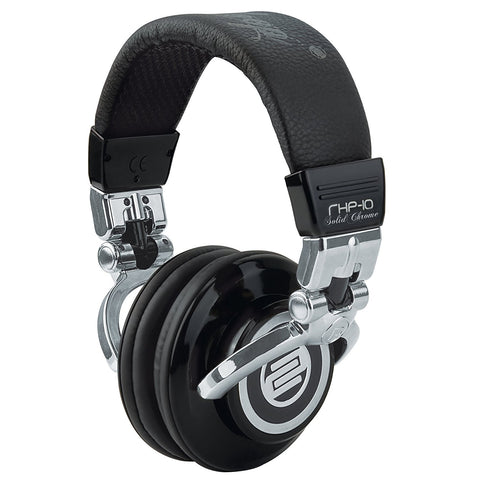 Reloop RHP-10 Solid Chrome DJ Headphones Black / Silver (Refurb)
