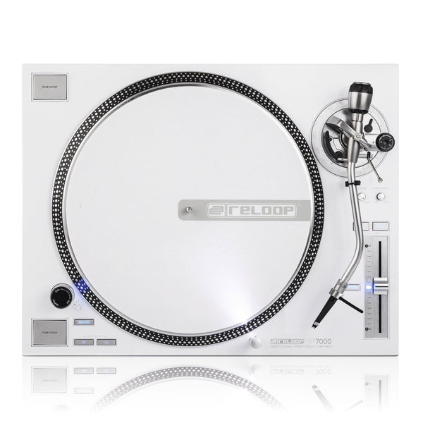 Reloop RP-7000-LTD Quartz Driven DJ Turntable with Upper-Torque Direct Drive, Silver (Refurb)
