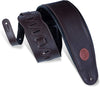 Levy's Leathers MSS2-4-DBR Garment Leather Bass Guitar Strap, Dark Brown