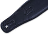 Levy's Leathers M26GF-BLK 2.5&quot; Guitar Strap with Garment Leather Top, Black