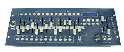 Chauvet DJ OBEY70 Obey 70 Lighting &amp;amp;amp;amp; Fog DMX-512 Controller w/ 10' &amp;amp;amp;amp; 25' Cables