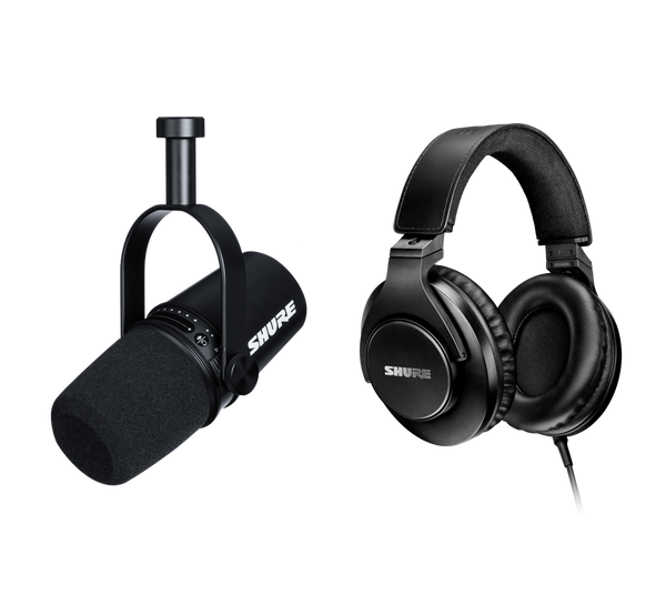 Shure SRH440A Studio Headphone + Shure MV7-K